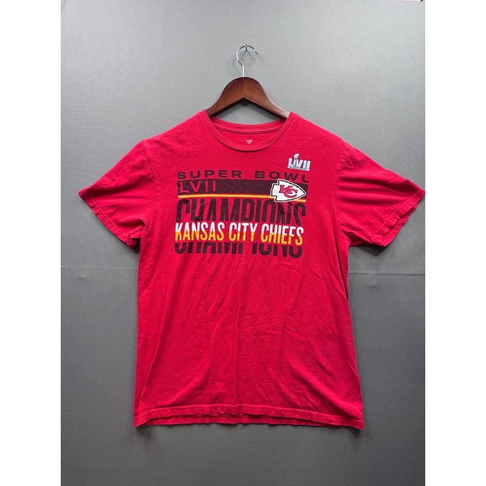 Fanatics Kansas City Chiefs Super Bowl LVII Champions Red T Shirt‎ Adult M